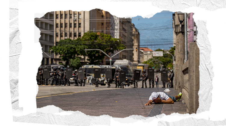 Daniel Campelo trabalhava como adesivador e foi ferido quando passava perto do protesto no Recife, em Pernambuco | Foto: Hugo Muniz
