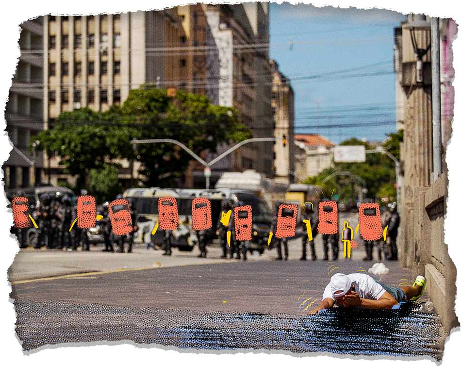 Estudiantes, indígenas, trabajadores: las víctimas de las armas “no letales” en Brasil